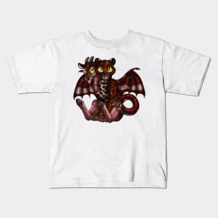 Chimera Cubs: Red Leopard Kids T-Shirt